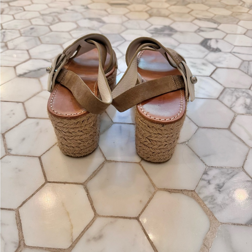 Rag & Bone August Suede Wedge Platform Sandals 36… - image 5